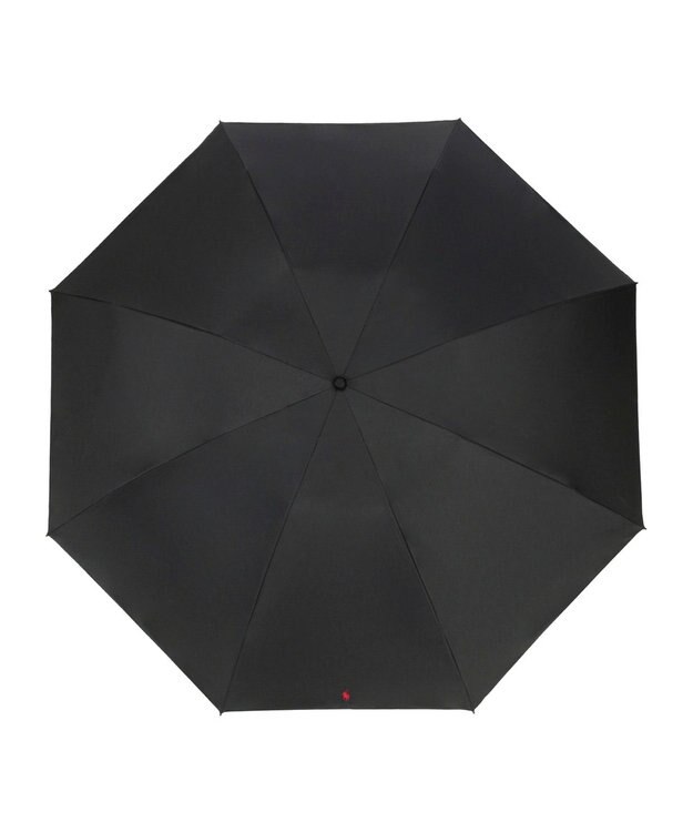 MOONBAT 【軽量/大きめ】POLO RALPH LAUREN 遮光 晴雨兼用 折りたたみ日傘 ワンポイント ポロポニー 60cm ブラック