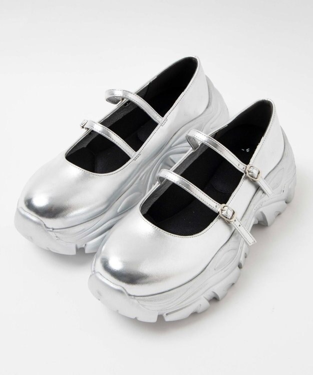 WEGO 2WAYベルトシューズ シルバー