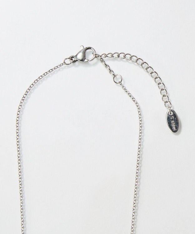 Phoebe 〈金属アレルギー対応〉メタリックパールホースシューネックレス　シルバー　ステンレス/馬蹄/蹄鉄/ラッキーモチーフ/ギフト/プレゼント/大ぶり シルバー