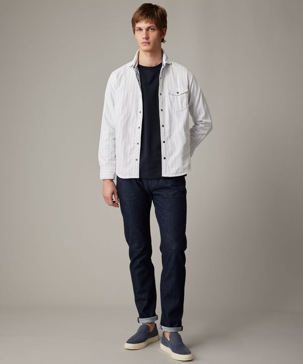 JOSEPH ABBOUD 【キングサイズ・25SS・2WAY】リバーシブルシャツ ホワイト系