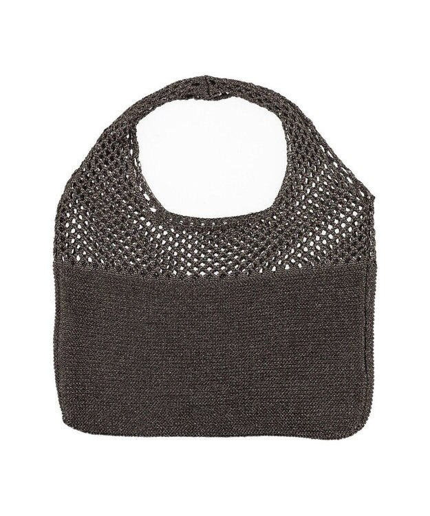 UNBILLION カシュカシュ cachecache / メタリック糸ホーボーバッグ ダークシルバー