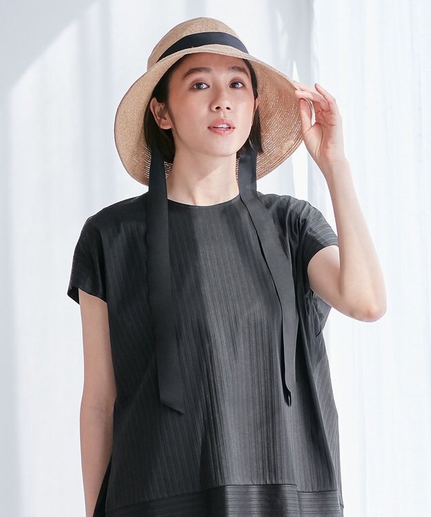 自由区 【洗える】ブレードグログラン ハット ベージュ系