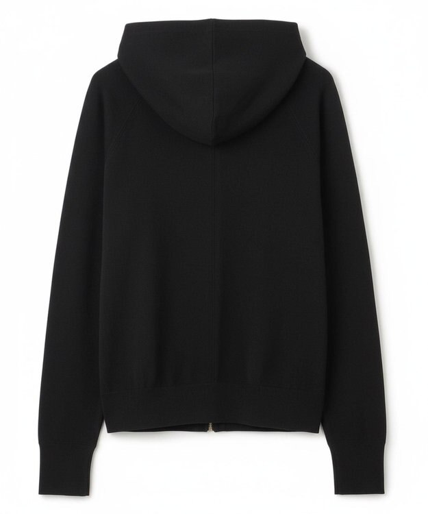 BEIGE， MONSTERA / ストレッチ フーデットニット Black