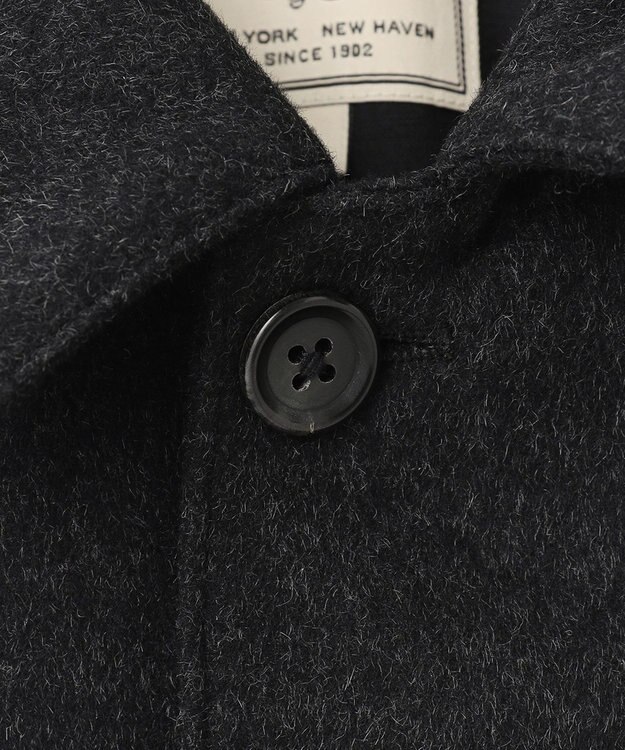 J.PRESS MEN ウールカシミヤビーバーステンカラーコート グレー系