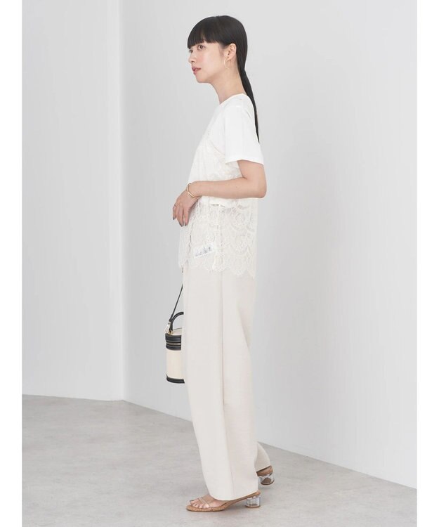 earth music&ecology ＳＥＴ２点レースキャミソール＋ＴＥＥ Ivory