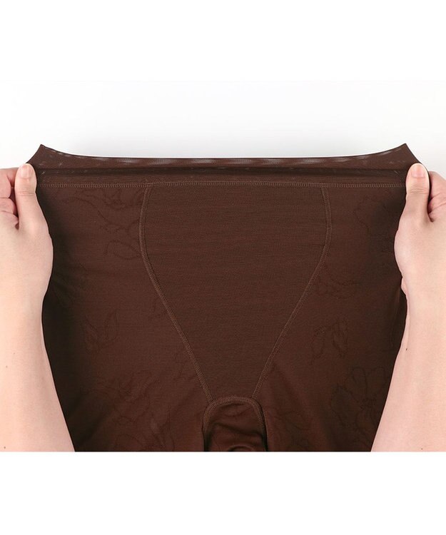 WACOAL ガードル ロング丈 高くヒップアップ 下腹部もすっきり ラクな着用感 レディース メッシュタイプ GRC426 /ワコール シナモンブラウン