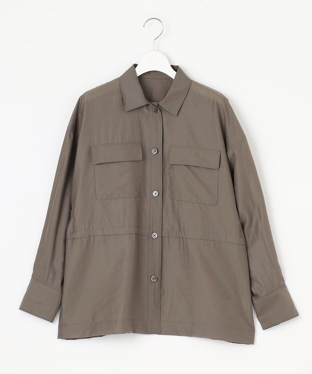 自由区 【XSサイズ～/洗える】シアー ジャケット ブラウン系