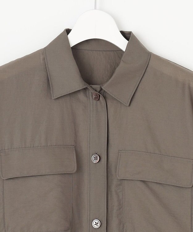 自由区 【XSサイズ～/洗える】シアー ジャケット ブラウン系