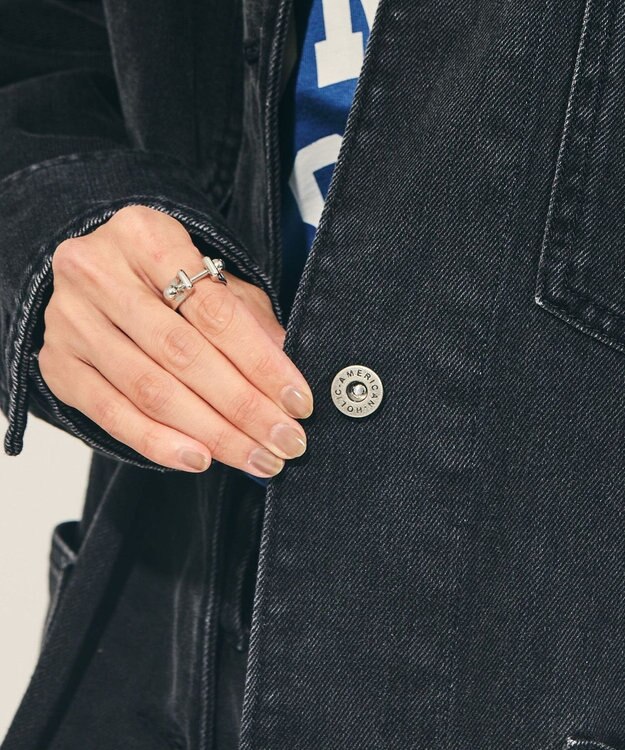 AMERICAN HOLIC デニムカバーオール Black