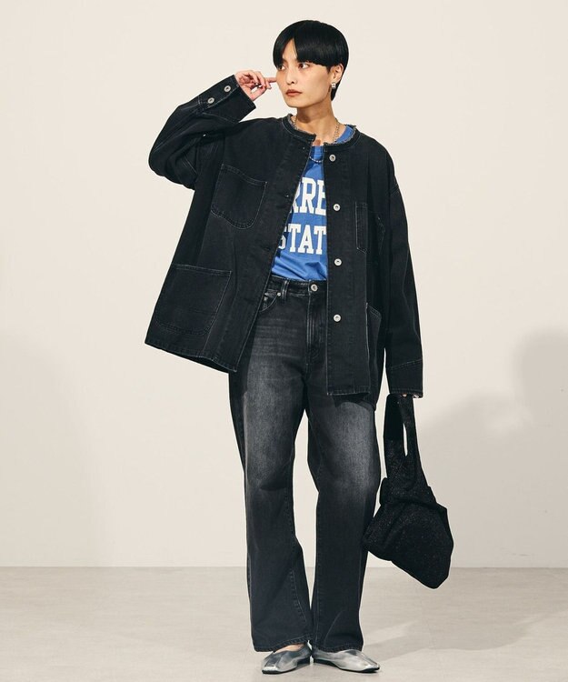 AMERICAN HOLIC デニムカバーオール Black