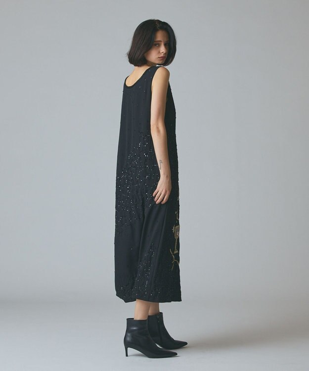 GRACE CONTINENTAL シャイニーembドレス ブラック