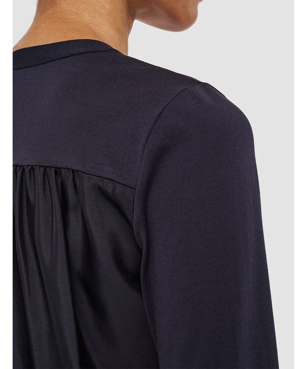 JOSEPH ジャージーハボタイ　ロングスリーブカーディガン Navy