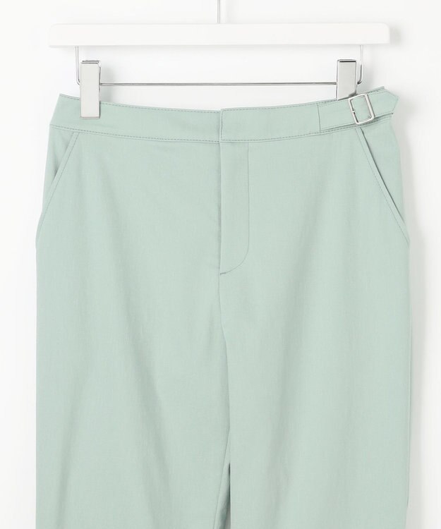 J.PRESS LADIES 【セットアップ対応・洗える】セルロースリネンストレッチ テーパード パンツ ミント系