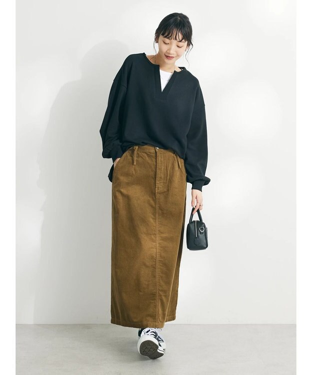 CRAFT STANDARD BOUTIQUE 　裏毛レイヤード風プルオーバー Black