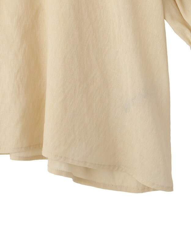 YECCA VECCA ラッフルリボンシアーブラウス Yellow