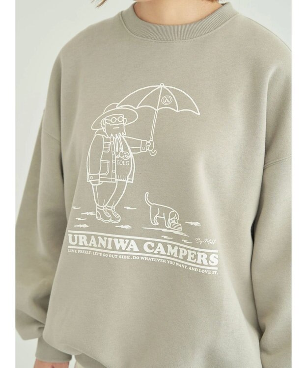 CRAFT STANDARD BOUTIQUE ＵＲＡＮＩＷＡ　ＣＡＭＰＥＲＳ　ＳＷＥＡＴ Gray Beige