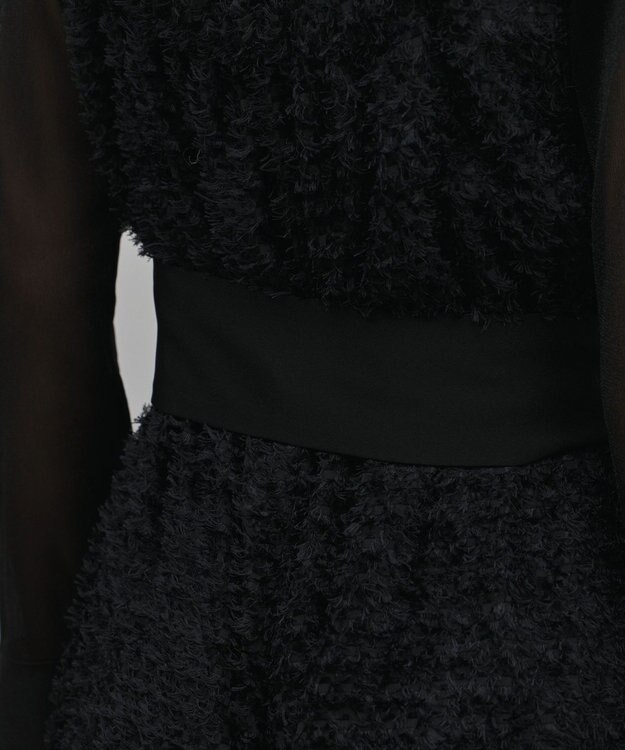 GRACE CONTINENTAL カットジャガードサロペット ブラック