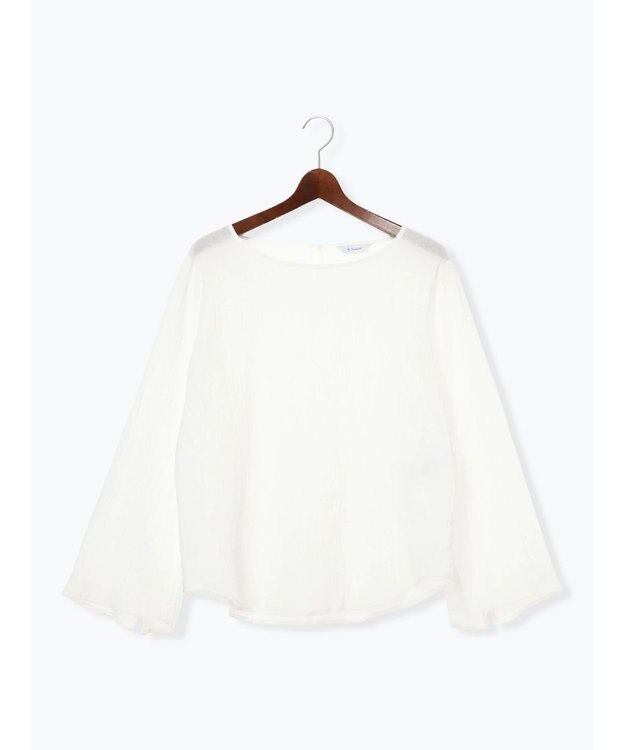 Te chichi クレープフレアスリーブブラウス【AOYAMA FASHION ASSOCIATION × Te chichi】 オフホワイト