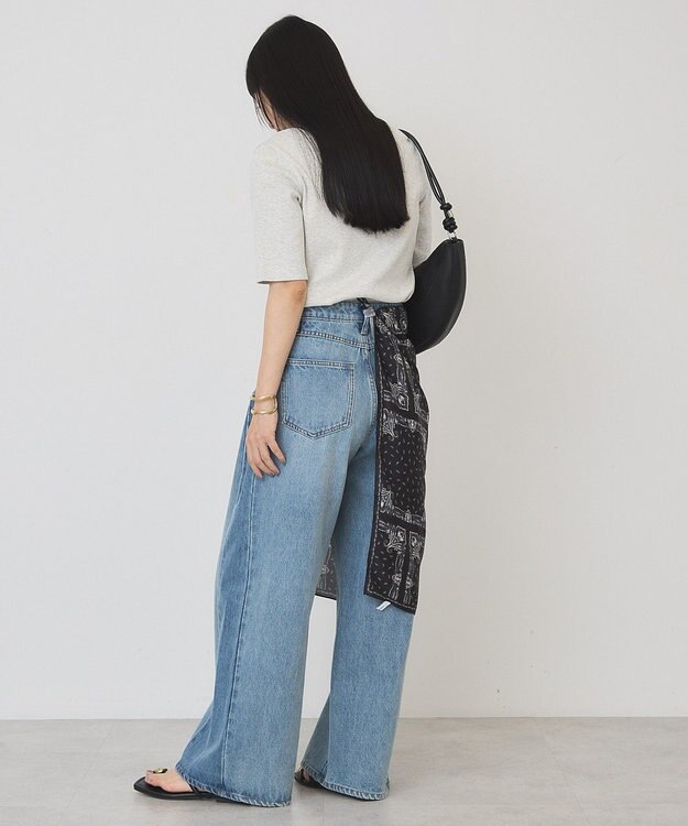 AMERICAN HOLIC スクエアネック5分袖プルオーバー Oatmeal
