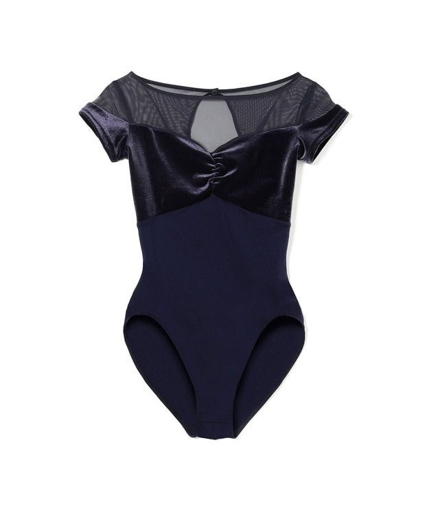 Chacott ハーフスリーブレオタード ヴァイオレット