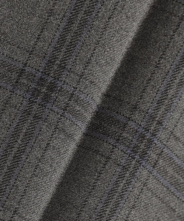 ANY SIS 【保温性あり/洗える】サーモ 2WAYストレッチ ワイドパンツ モノトーンチェック