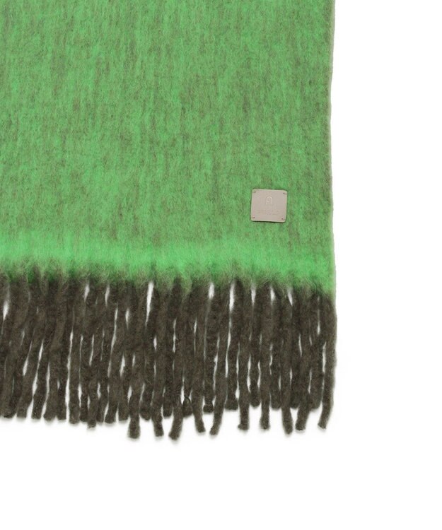 MOONBAT 【WEB限定】FURLA シャギーボリュームマフラー/幅40cm グリーン