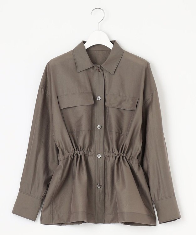 自由区 【XSサイズ～/洗える】シアー ジャケット ブラウン系