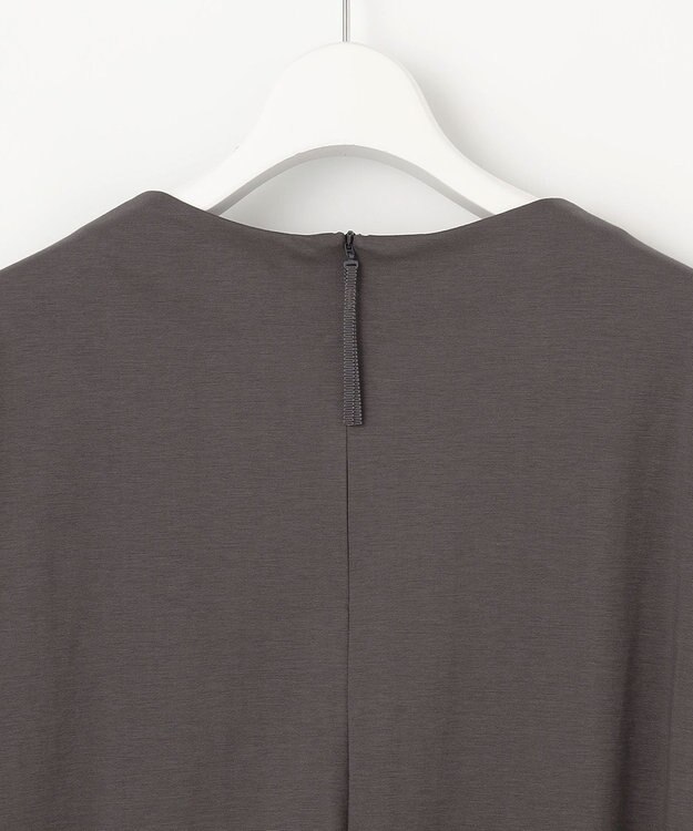 自由区 【洗える】ハイツイストポンチアシンメトリー カットソー スレート