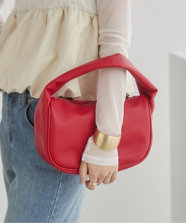 WEGO 【ANGIE VINTAGE】ハーフムーンBAG レッド