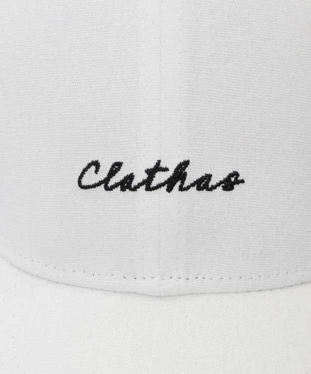 AURORA 【 CLATHAS.（クレイサス）】刺繍チャーム付きキャップ オフホワイト