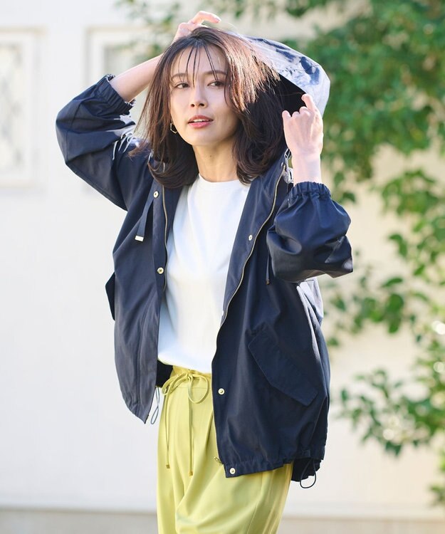 ANY 【手洗い可能・UVケア】ライト撥水マウンテンパーカー ネイビー