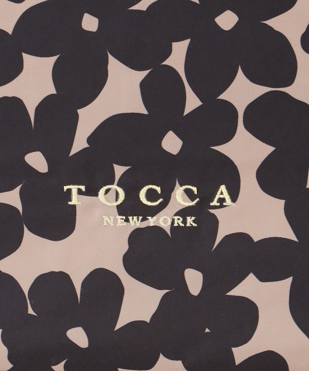 TOCCA 【WEB＆一部店舗限定・A4サイズ対応】DANCING TOCCA SUBBAG サブバッグ ベージュ×ブラック花柄