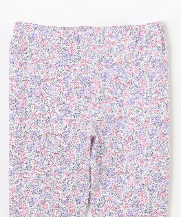 ANY KIDS 総柄プリントレギンス ラベンダー×花柄
