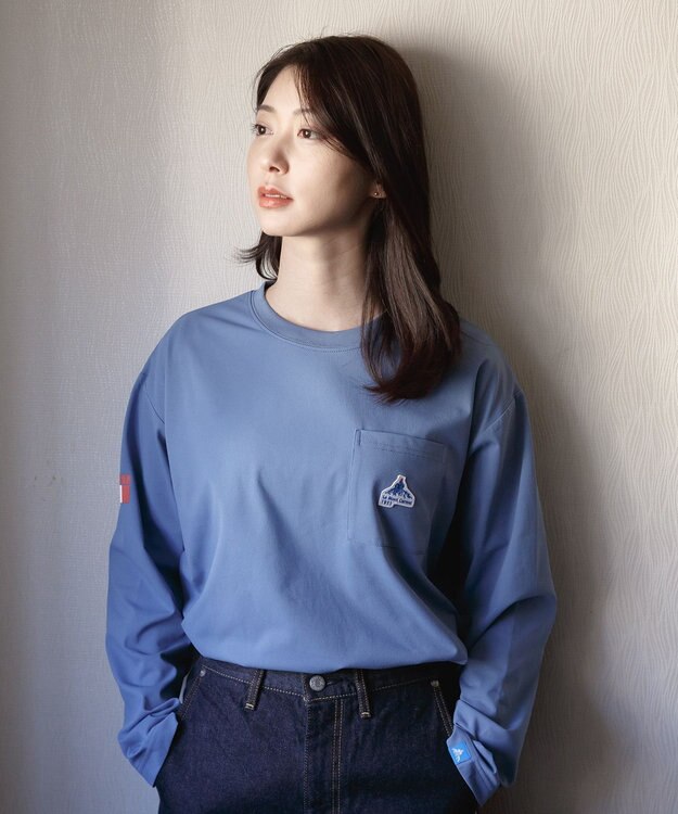 SHARE PARK LADIES 【UVケア・吸水速乾・ストレッチ・軽量 】エンブレムTシャツ（S・Mサイズ） ブルー系