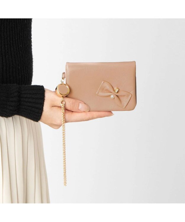 LANVIN en Bleu ペアル 2面パスケース ピンク