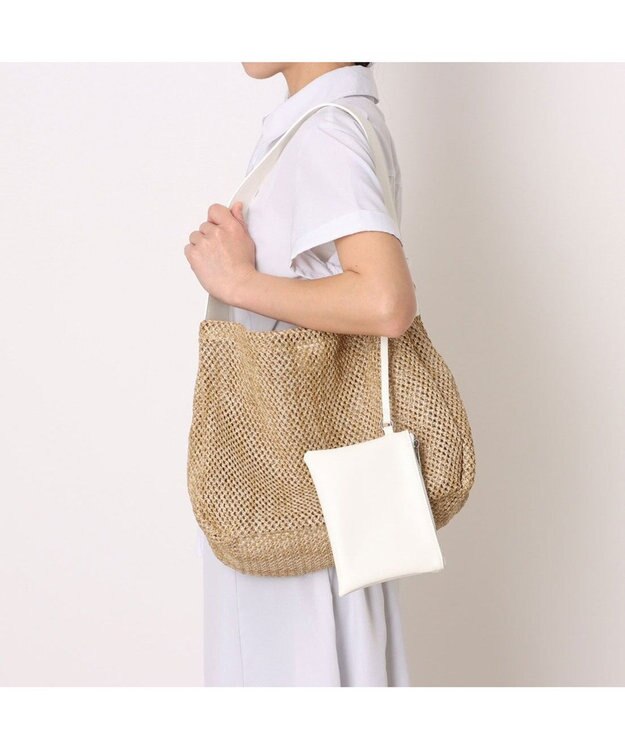 UNBILLION カシュカシュ cachecache / アンダリア風ホーボーバッグ ホワイト