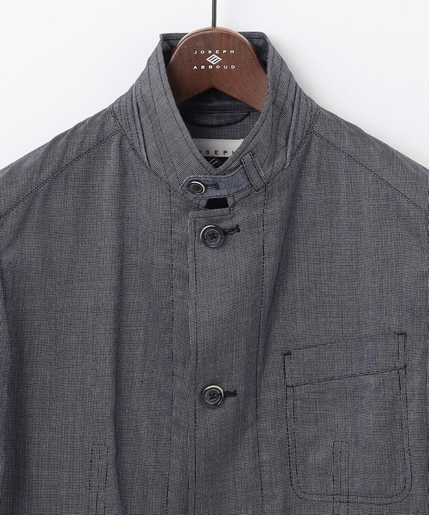 JOSEPH ABBOUD 【JAPANファブリック/軽量】ドライワッシャー ブルゾン ネイビー系