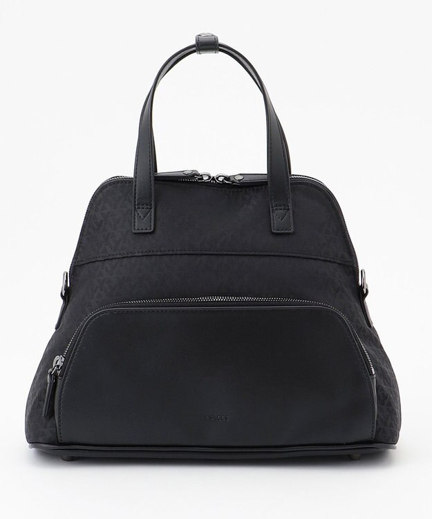 Y'SACCS モノグラムジャカード　ハーフムーン2WAYトート ブラック