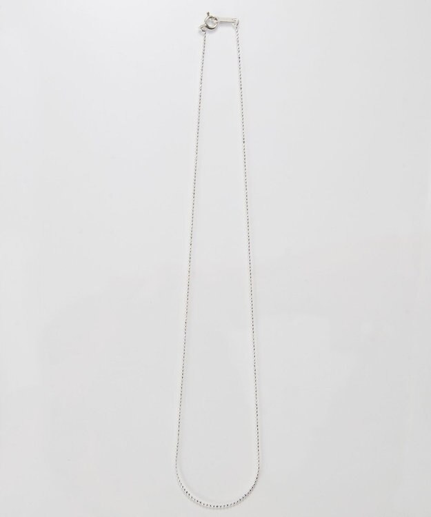 Phoebe 【SV925】シルキーシャインボールチェーンネックレス シルバー