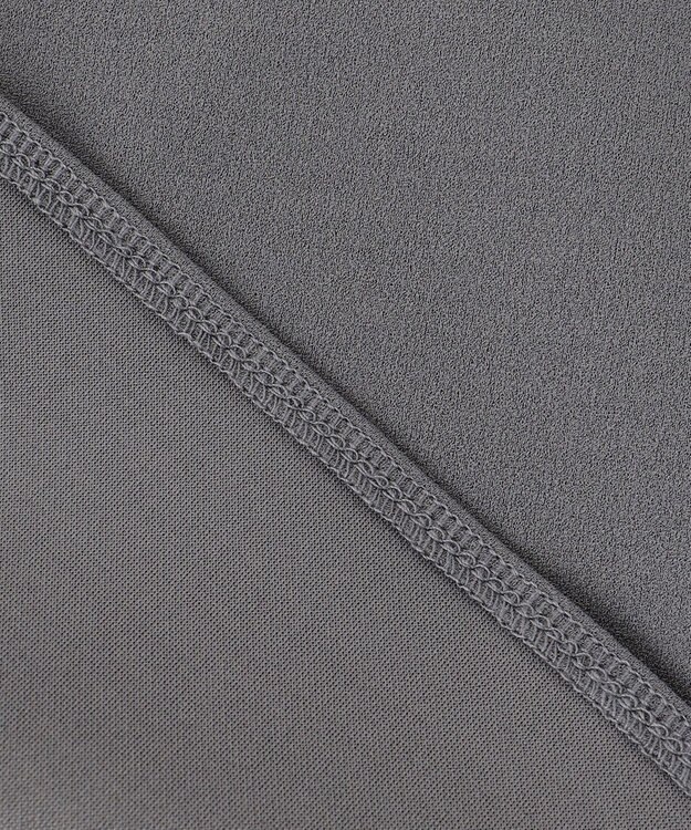 組曲 S 【WEB限定】ジョーゼットジャージーランタンスリーブ5分袖 ブラウス グレー系