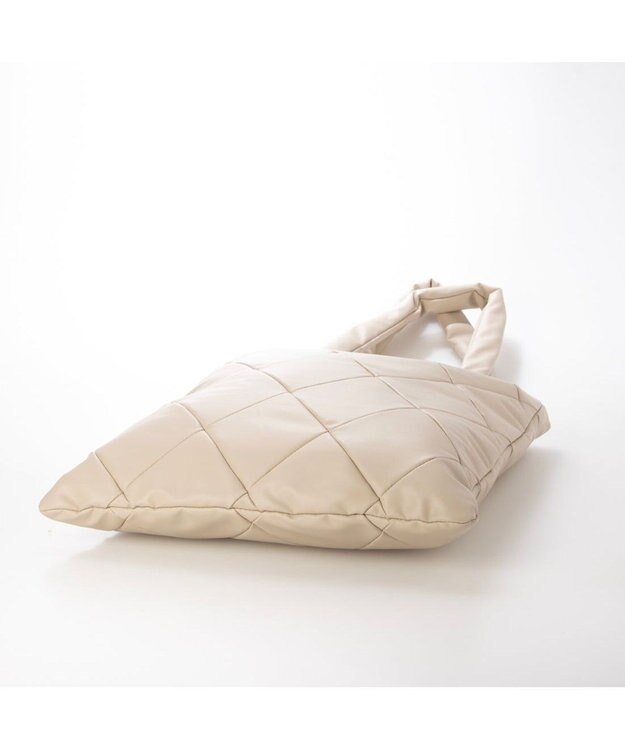 UNBILLION カシュカシュ cachecache / 合皮×ナイロンリバーシブルトート アイボリー