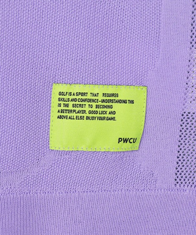 PW CIRCULUS 【手洗い可能】【MEN】アニマルドットニットモック ゴルフ パープル系