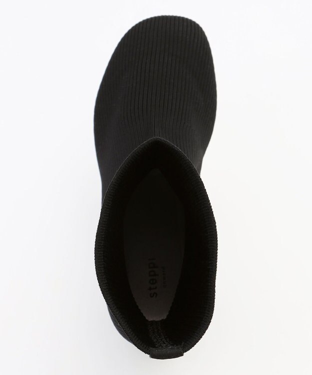 steppi 【防水 / 洗える】オブリークトゥ ブーツ ブラック