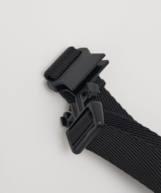 russet ナイロンジャガード巾着ポーチ L(Z-230) Trv-Black