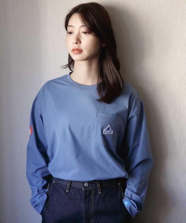 SHARE PARK LADIES 【UVケア・吸水速乾・ストレッチ・軽量 】エンブレムTシャツ（S・Mサイズ） ブルー系