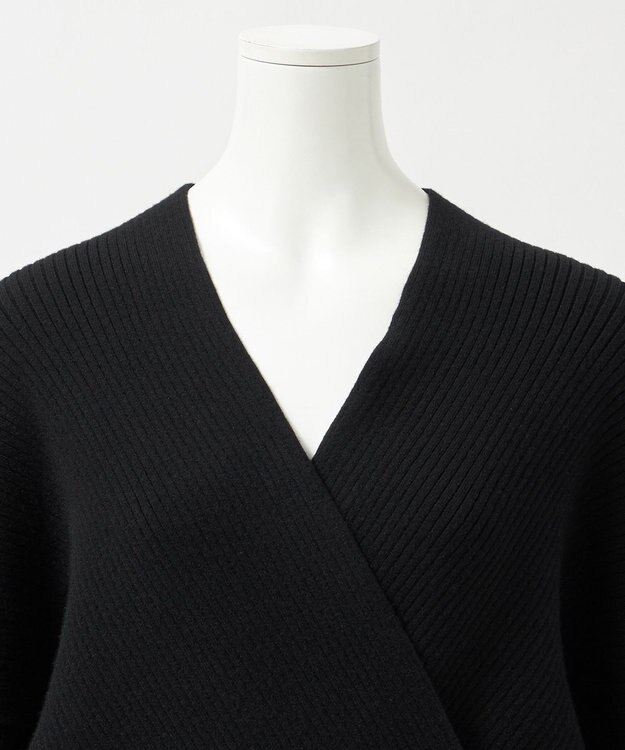 23区 S 【エステータ】カシュクール ニット ブラック系