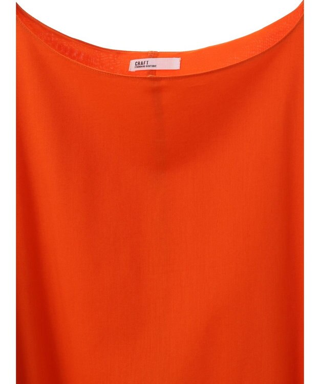 CRAFT STANDARD BOUTIQUE インド綿混フレアワンピース Orange