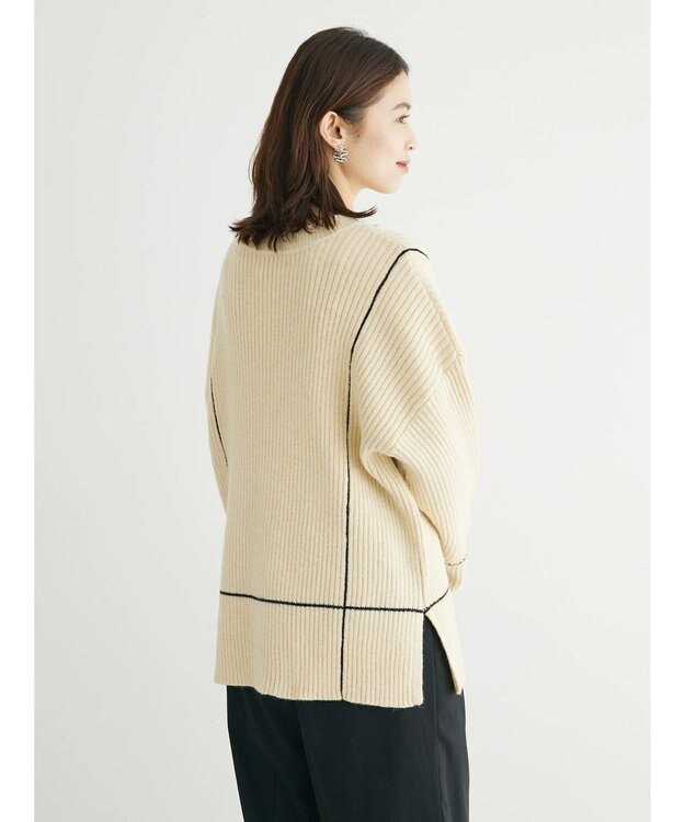 Green Parks ・Ｐｅｔｉｔ　Ｆｌｅｕｒ　Ｖネックラインニットチュニック Ivory