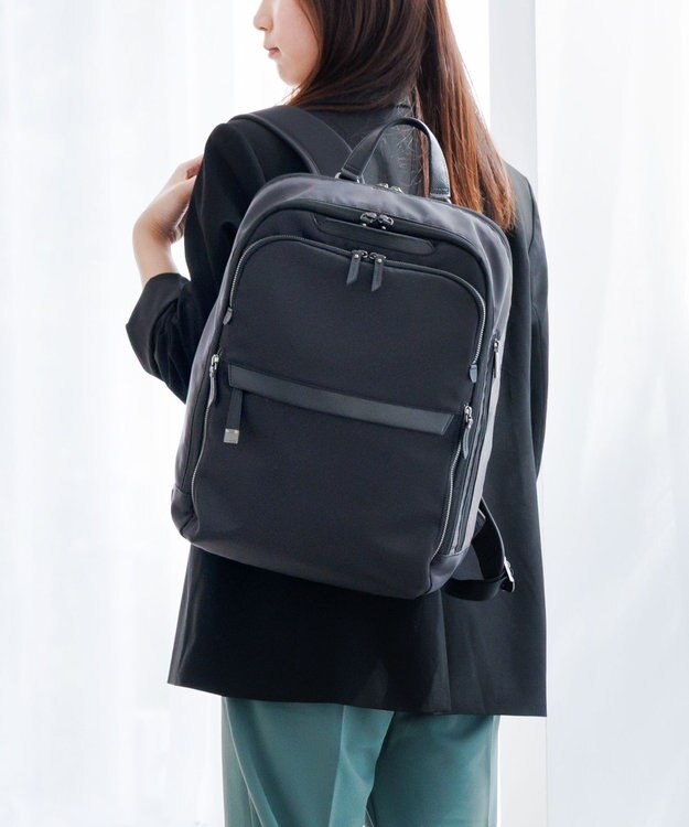 ACE BAGS & LUGGAGE 【雑誌掲載】 ace. ラプリム リュック レディースビジネス B4 15.6インチサイズ 68802 エース ブラック×ブラック