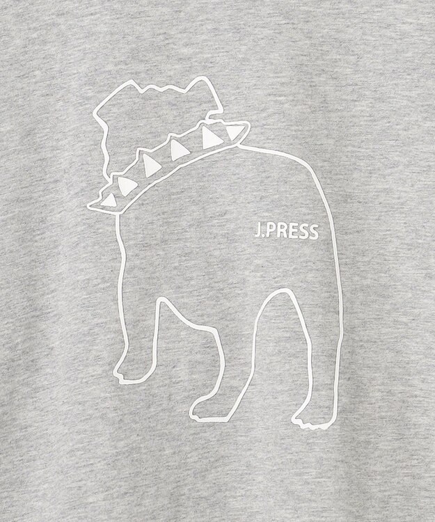 J.PRESS KIDS 【140-170cm】バックブル ラインプリント カットソー ライトグレー系